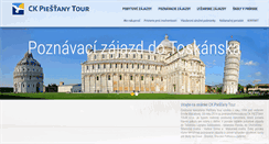 Desktop Screenshot of piestanytour.sk